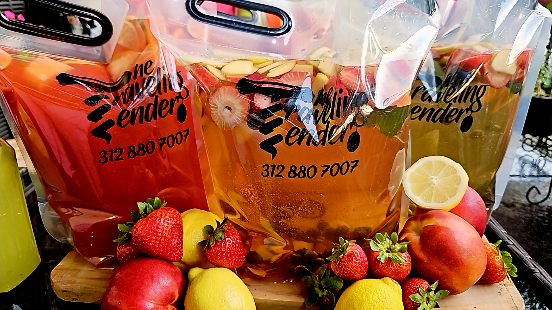 Branded drink pouches